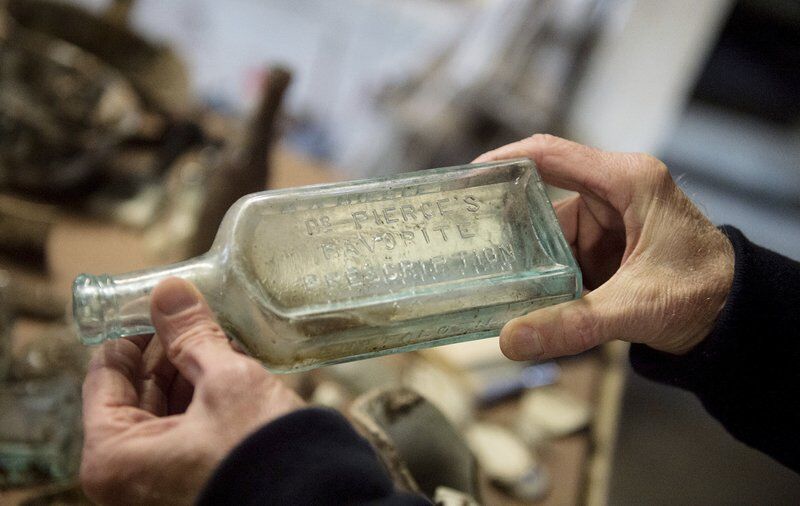 Construction crew finds buried relics on Schifferdecker property